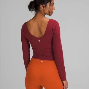 Lululemon Align Long Sleeve Shirt - Mulled Wine  SZ 8